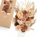 Ling's moment Artificial Wedding Fall Flowers Deluxe Combo, Boho & Sepia by LingsMoment