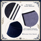 Skylety Navy Blue Velvet Christmas Tree Collar 24‘’ Tree Base Cover - Image 3