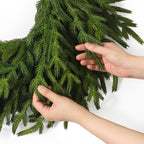 26" Large Norfolk Pine Wreath, Artificial Christmas Wreath for Front Door - Image 5