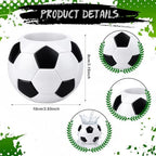 LemonRoad 6 Pcs Mini Soccer Centerpieces for Table, 3.93 x 3.93 x 3.15 Inch - Image 2