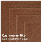 a moment Waterproof Throw Pillow Covers Set of 4,26x26 Inch Outdoor Stain Resistant Pet Friendly Pillowcases Cushion Covers for Patio Sofa and Living Room,Rust - Image 5