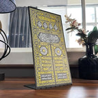 Kiswa of Kaaba Gate UV Printed Metal Table Decor, Islamic Wall Decorations for Home, Ramadan Decoration, Pray Room Decor - Image 4