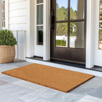 Barnyard Designs Natural Coco Coir Non-Slip Doormat (30x48, Plain Brown) - Image 2