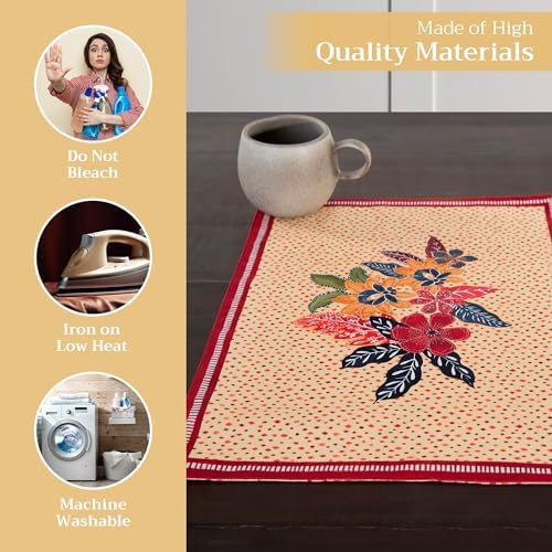 Maison d' Hermine Placemats Set of 4 Reusable 100% Cotton (13"x19") - Image 3