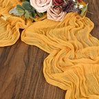 12 Pack Yellow Cheesecloth Table Runner,20x120 in Table Runner - Image 7