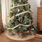 Knit Christmas Tree Skirts, Neutral Tree Skirt, Cozy Christmas Decorations - Image 4
