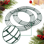 Thealyn 12 Pack 16" Metal Wreath Frame, Wire Wreath Rings for Wreath Making - Image 3