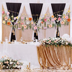 Suncalla 5.6 ft Wildflowers Hanging Garlands with LED Lights Artificial Flower Wall Decor Fake Rustic Floral Vines Rose Eucalyptus Daisy Backdrop Set for Ceiling Farmhouse Wedding Home Garden (Warm) - Image 6