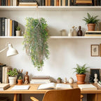 dallisten 4Pcs Fake Hanging Fern Plants for Outdoors, UV Resistant Artificial Ferns Greenery Vines Faux Trailing Plants for Indoor Wall Porch Wedding Boho Home Garden Decor(4PCS WhiteGreen Ferns) - Image 6