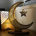 Metal Crescent Moon and Star Ramadan Table Stand, Ramadan Centerpiece, Housewarming Islamic Decorations for Home, Ramadan Decoration for Door, Eid Décorations - Image 2