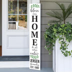 Personalized Welcome Sign for Front Door, Custom Welcome Sign for Porch Outdoor Welcome Home Decorations, 48"x8" PVC Sign (Design 25) by BasicFundamentals