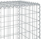 vidaXL Gabion Basket with Cover 354.3"x19.7"x59.1" Galvanized Iron - Image 4