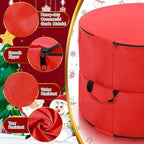 2 Pcs 26 Inch Double-Layer Christmas Wreath Storage Bags - Image 2
