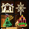 TRWYMZ Christmas Decorations - 16" Christmas Window Silhouette Lights by TRWYMZ