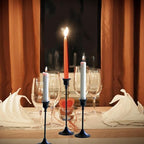 6X Black Candlestick Holders Taper Candle Holder Metal Candle Sticks Holder - Image 5