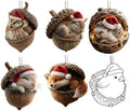 Glowing Christmas Story Ornaments, 9-Piece Light Up Mini Scene Set (Set N) by Unknown