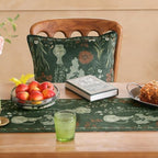 ISAENNE Designer French Linen Long Table Runner,102"x12"-Nocturne - Image 5