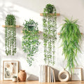 4Pcs Fake Hanging Plants Potted Artificial Plants Hanging Greenery Ivy Vine by Yastouay