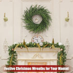 Artgar 26 Inch Pine Wreath - Christmas Wreaths for Front Door - Image 3