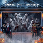 WovWeave 7 x 16 Ft Halloween Garage Door Cover Banner, Skull - Image 4