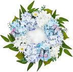 Garvee 20" Spring Summer Wreaths for Front Door, Hydrangeas Wreath by Garvee