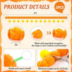 Riceshoot 3 Pcs Marigold Garland 4.6 ft for Day of The Dead Decor, Orange - Image 2