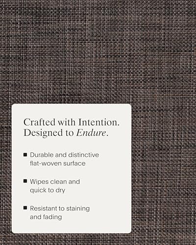Chilewich Mini Basketweave Placemats, Round Woven Placemats Set of 4 - Image 3