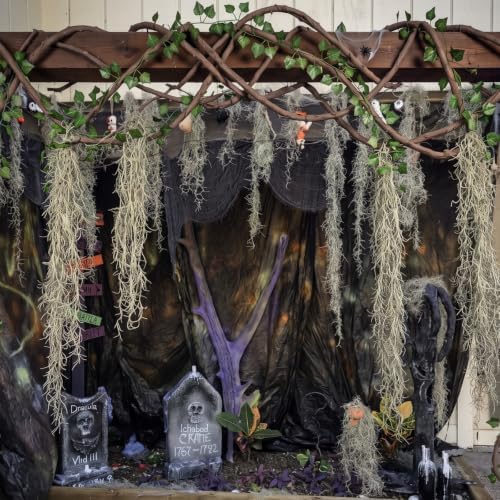 29 Pcs Halloween Haunted Swamp Decorations, Creepy Hanging Moss Garland by Bucherry