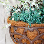 Esschert Design USA BPH51 Half Round Cast Iron Wall Planter - Image 4