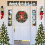 Christmas Wreath Front Door Wreath - 24 Inch Outdoor Christmas Wreath Large Winter Wreath Holiday Xmas Christmas Decoration DiliComing - Image 3