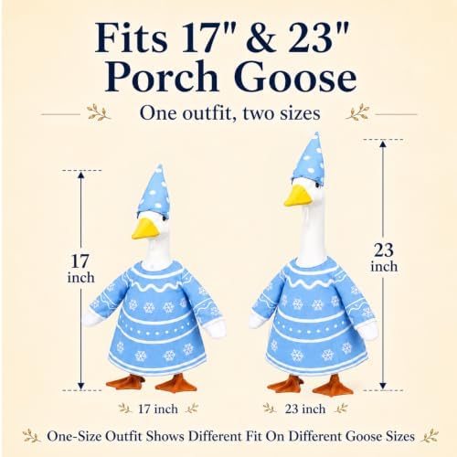 12 Pack Porch Goose Outfits, Seasonal Clothes for 23 Inch Goose Statue - Image 5