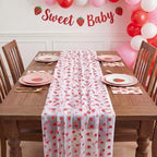 8 Pcs Strawberry Table Runners 29 x 70 in Strawberry Tablecloth - Image 4