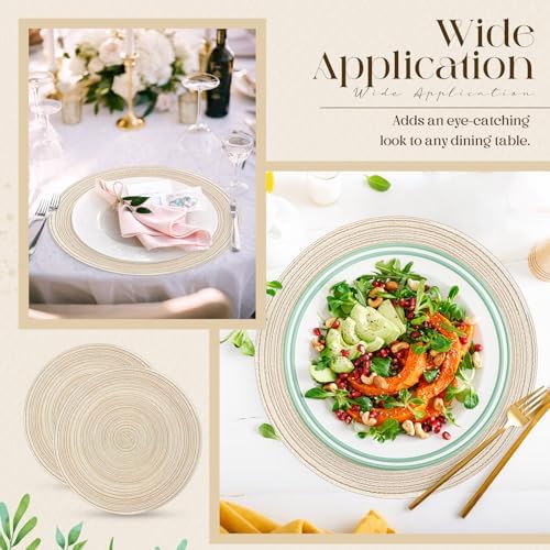 Geosar Disposable Paper Placemat Cotton Woven Look 13'' - Image 6