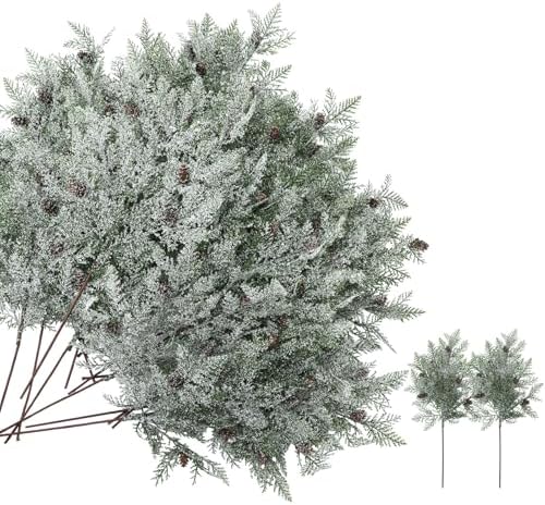 Giegxin 18 Inch Christmas Snow Frosted Pine Branches by Giegxin