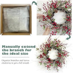 Winter Front Door Wreath 26 Inch Winter Birch - Image 4