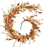 Fall Decor, Fall Garland, 6FT Autumn Eucalyptus Leaves Garlands by HOHOTIME