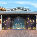 7 * 16FT Ramadan Garage Door Cover Decorations Ramadan Garage Door Banner for Outdoor Indoor Summer Party Photography Backdrop - Image 4