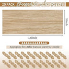 20 Pack Beige Table Runner 10Ft Cheesecloth Table Runner Boho Gauze Cheese Cloth Table Runners Romantic Long Sheer Fabric Table Runners for Wedding Party Bridal Shower - Image 2