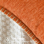 CaliTime Fall Decorative Throw Pillow Covers 26 X 26 Inches Burnt Orange - Image 3