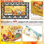 Nuanchu 12 Pack Seasonal Doormat Inserts, 10x22 in, Interchangeable, Retro - Image 4