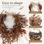 Fall Olive Wreaths for Front Door,22'' Autumn Front Door Wreath Home Decor - Image 5
