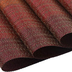 PIGCHCY Placemats Set of 12 Washable Durable Place Mats Vinyl Heat Resistant Non-Slip Table Mats Indoor Outdoor (Scarlet Red) - Image 3