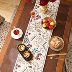 ISAENNE Designer Vintage Linen Table Runner,87"x12"-Xipeia - Image 5