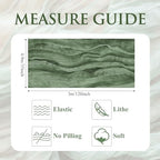 Cheesecloth Table Runner 10FT 12Pcs Sage Green Boho Gauze Sheer Runners - Image 2