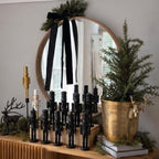 Amyhill 12 Pcs Black Christmas Nutcracker Ornaments, Wooden Vintage - Image 5
