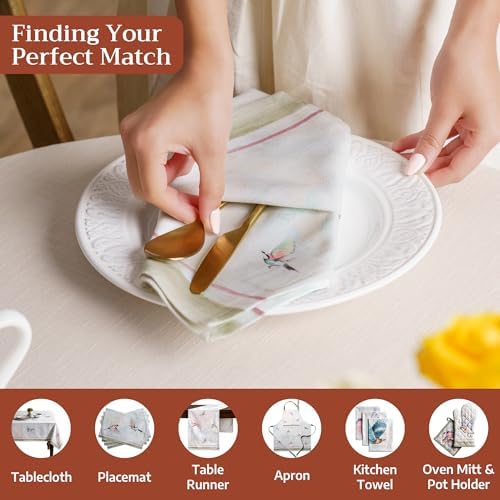 Maison d' Hermine Cloth Napkins Set of 4 Reusable 100% Cotton (20" x 20") - Image 4