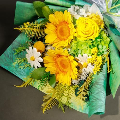 Bonsion Preserved Flowers Yellow Gifts for Women, Flower for Delivery, Preserved Sunflower Bouquets, Birthday Gifts for Grandma, Mothers Day Flowers for Wife - Image 4