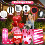Valentines Day Inflatables Outdoor Decorations 6ft Long Valentines Day Inflatable Love Letters Blow Up Yard Decor Gnome Romantic Heart Lighted Blowups Outside Lawn Party Wedding Anniversary - Image 5