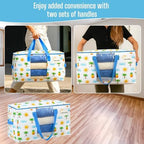 VENO Moving Bags, Wide Open Top, Clear Window, Tropical Island, 6 Pack - Image 5