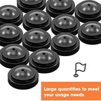 48 Pieces Black Miniature Flag Stand Plastic Mini Flag Holder Small Desk Banner Stand Base for Holding Office Garden Table Stick, 0.28 Inches in Hole Diameter - Image 4
